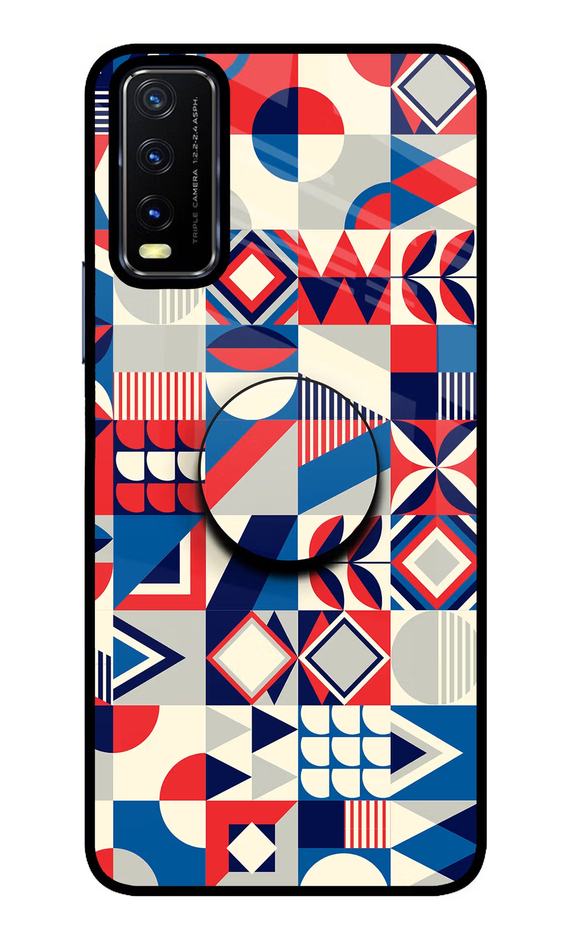 Colorful Pattern Vivo Y20/Y20i Pop Case by Casekaro