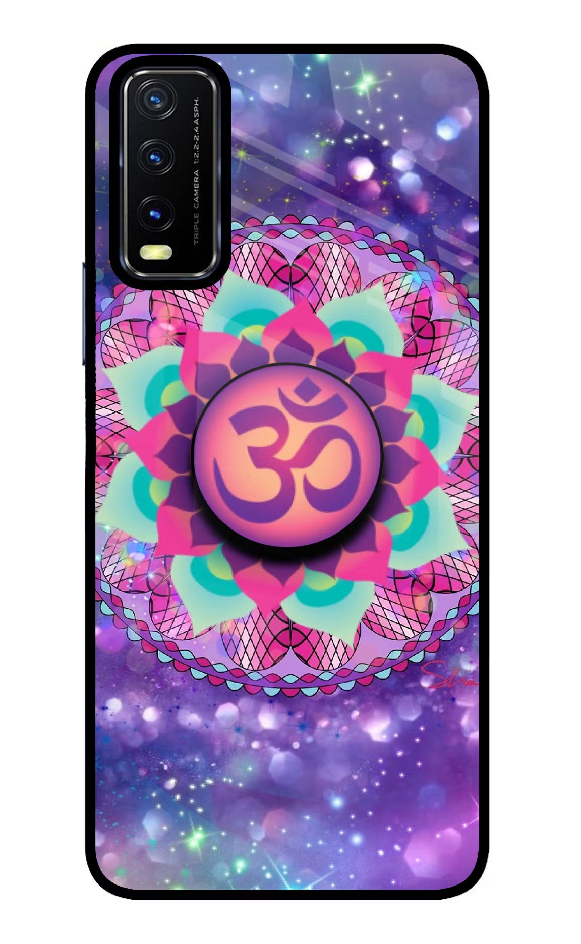 Om Purple Vivo Y20/Y20i Pop Case by Casekaro
