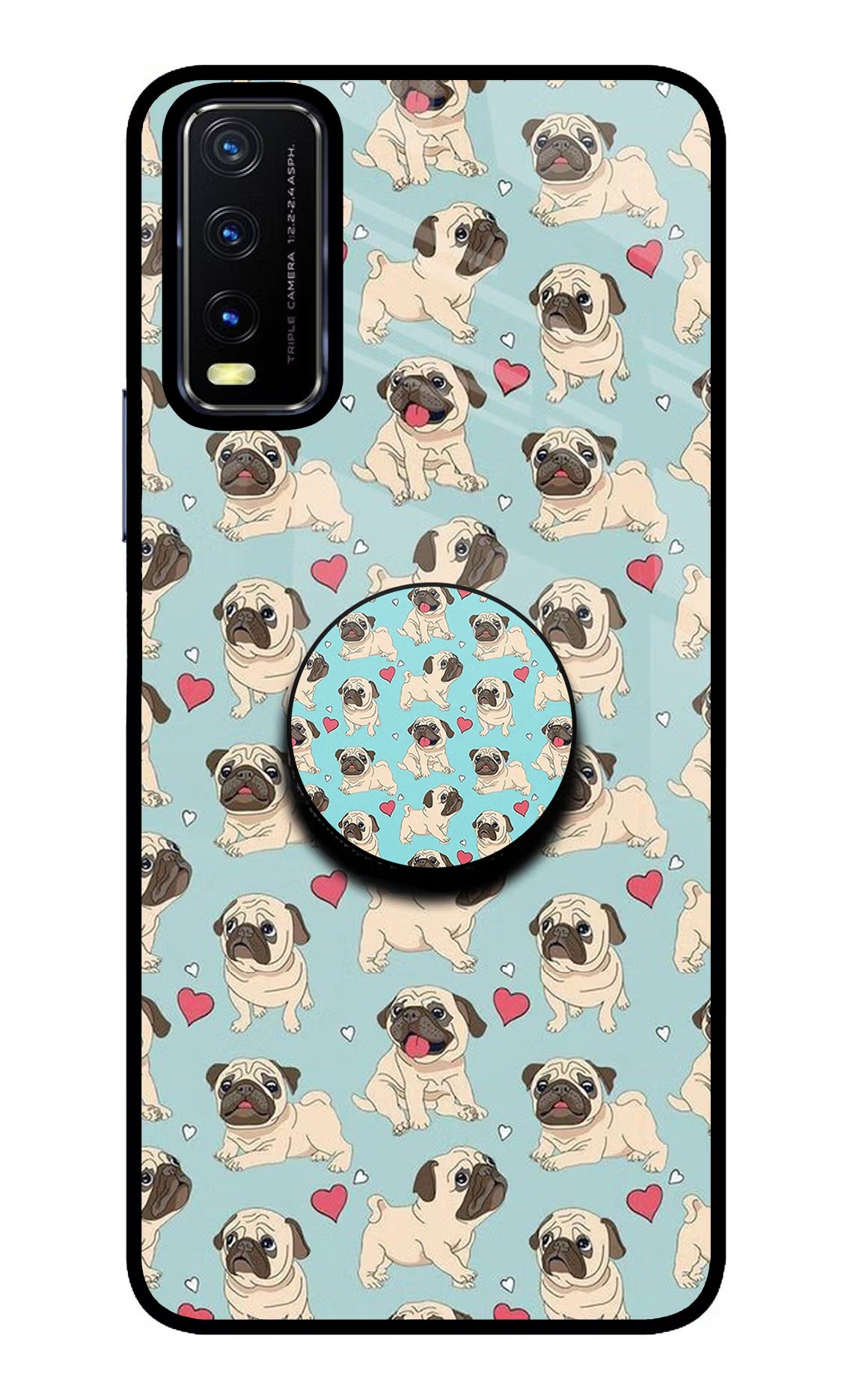 Pug Dog Vivo Y20/Y20i Pop Case by Casekaro