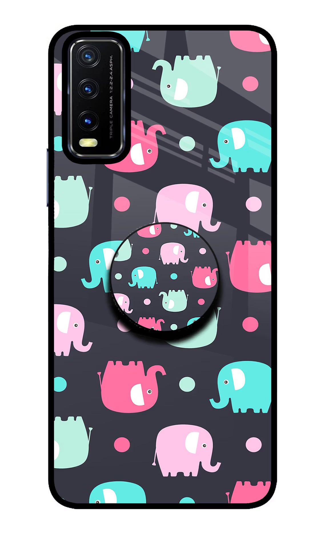 Baby Elephants Vivo Y20/Y20i Pop Case by Casekaro
