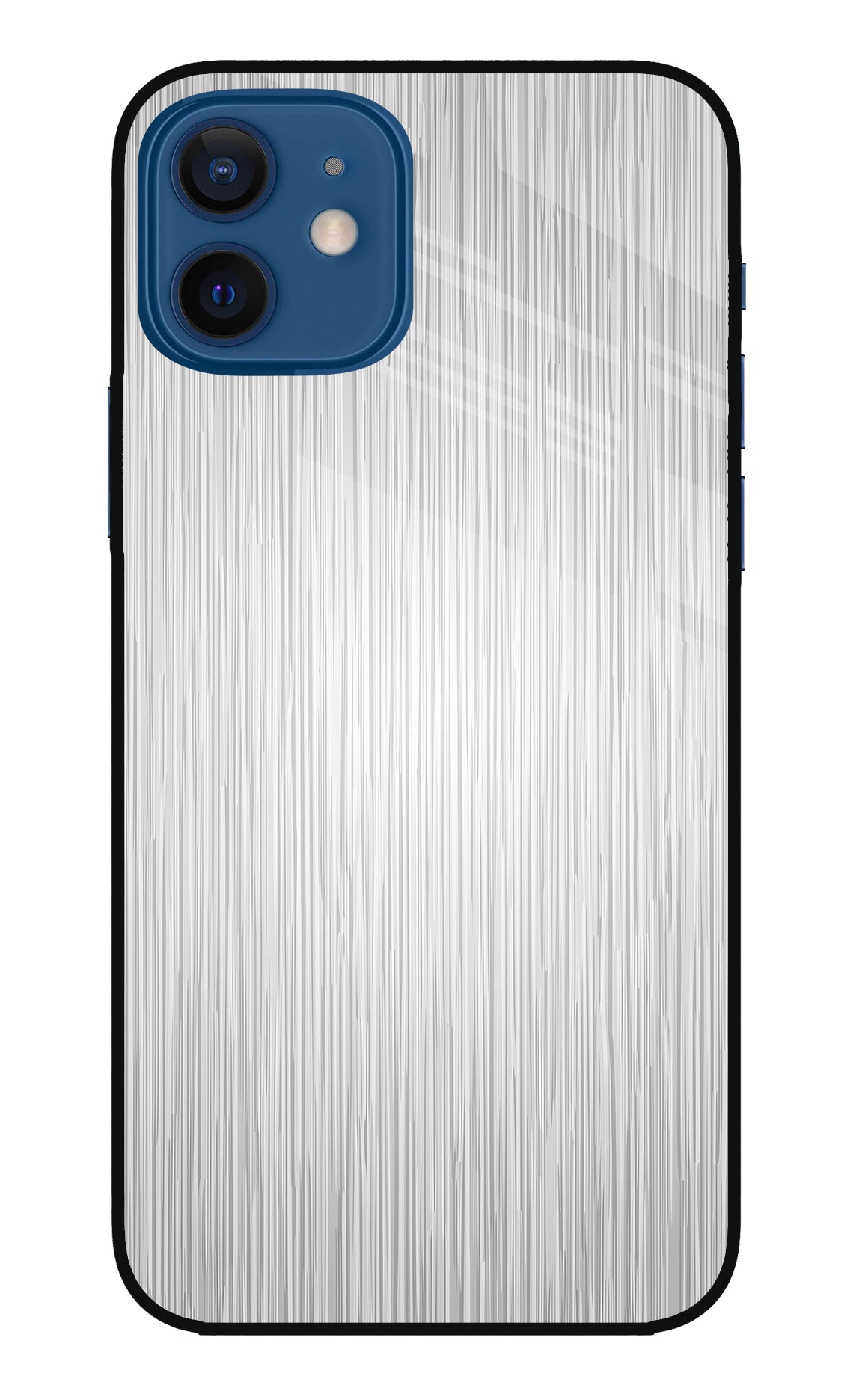 Wooden Grey Texture iPhone 12 Glass Case