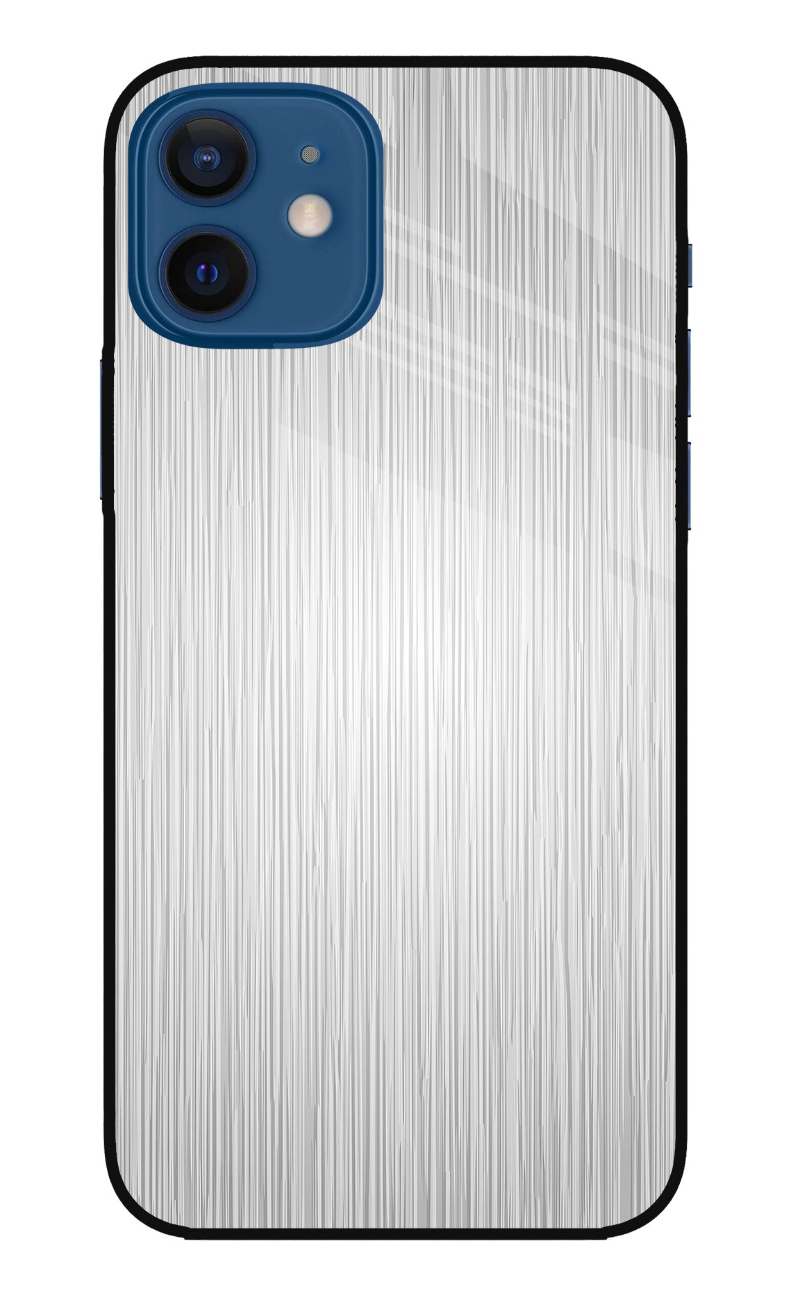 Wooden Grey Texture iPhone 12 Back Cover