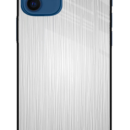Wooden Grey Texture iPhone 12 Glass Case Back Cover by Casekaro