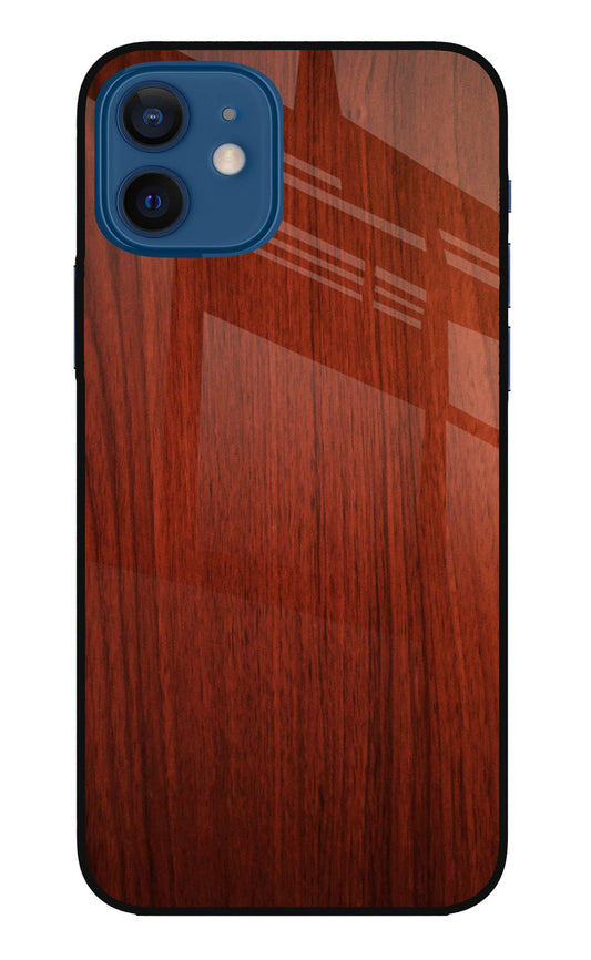 Wooden Plain Pattern iPhone 12 Glass Case