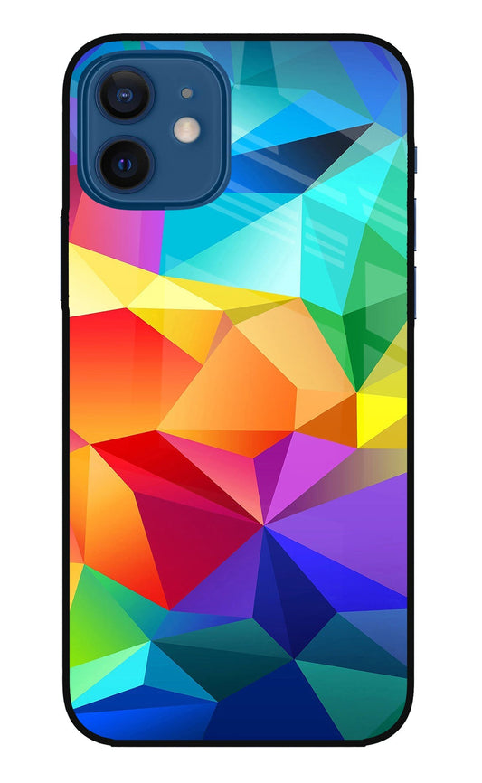 Abstract Pattern iPhone 12 Glass Case