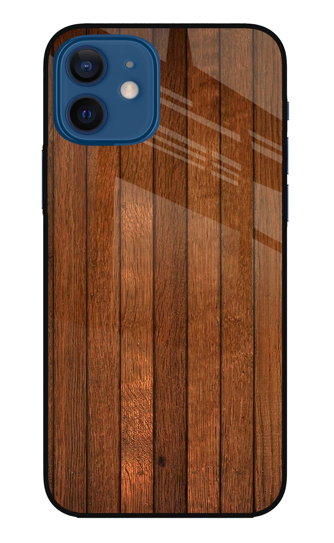 Wooden Artwork Bands iPhone 12 Back Cover