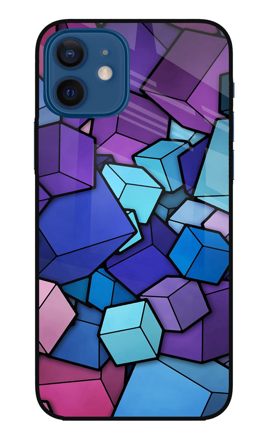 Cubic Abstract iPhone 12 Glass Case
