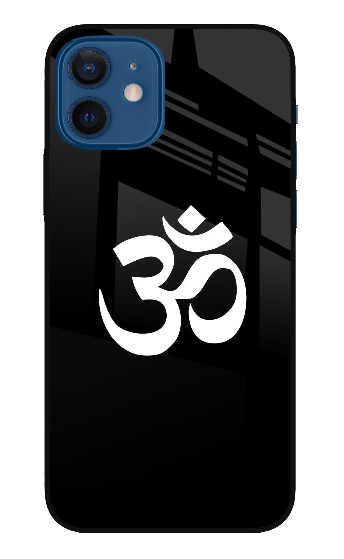 Om iPhone 12 Glass Case Back Cover by Casekaro