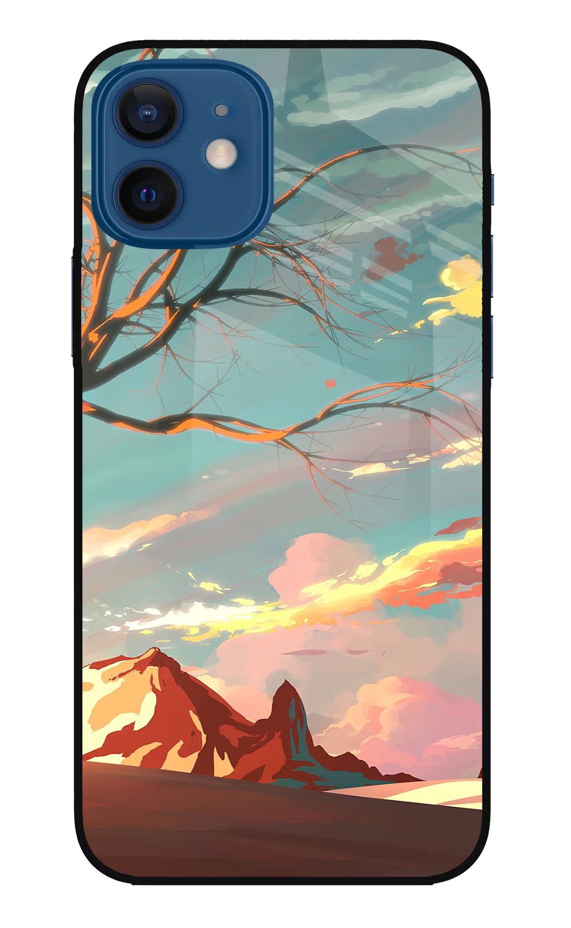 Scenery iPhone 12 Glass Case Back Cover by Casekaro