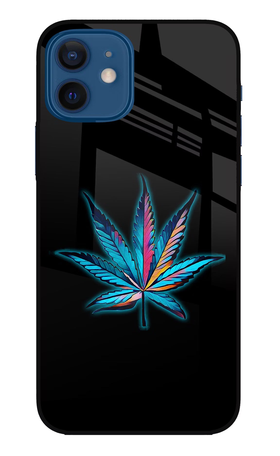 Weed iPhone 12 Glass Case Back Cover by Casekaro