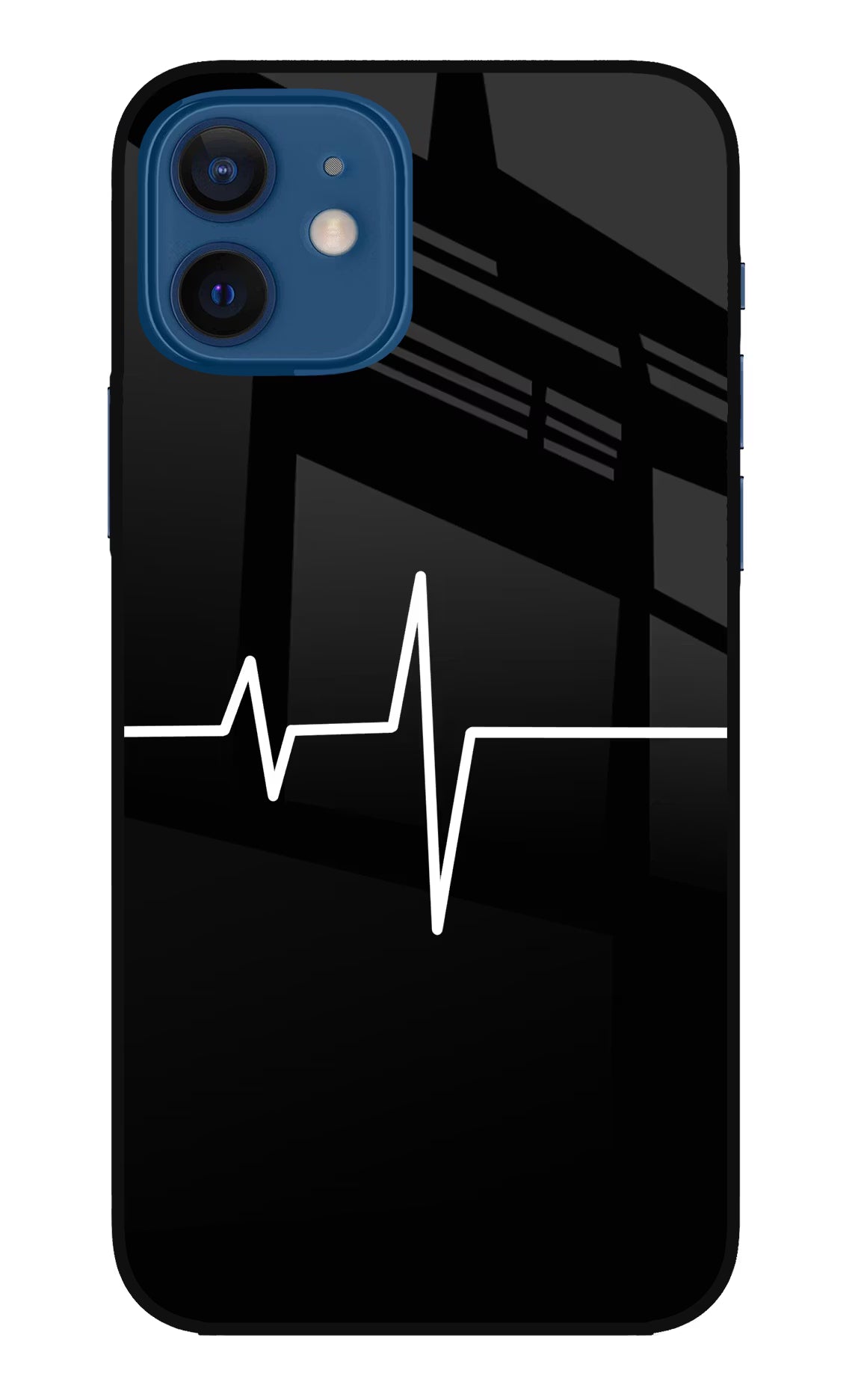 Heart Beats iPhone 12 Glass Case Back Cover by Casekaro
