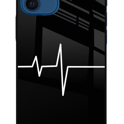 Heart Beats iPhone 12 Glass Case Back Cover by Casekaro