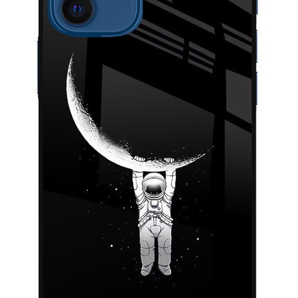 Moon Space iPhone 12 Glass Case