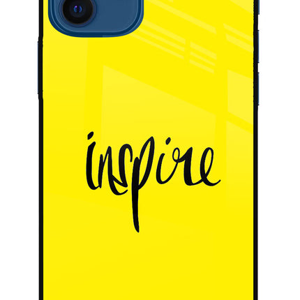 Inspire iPhone 12 Glass Case Back Cover by Casekaro