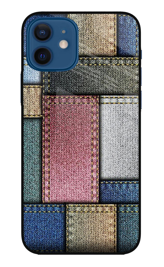 Multicolor Jeans iPhone 12 Glass Case