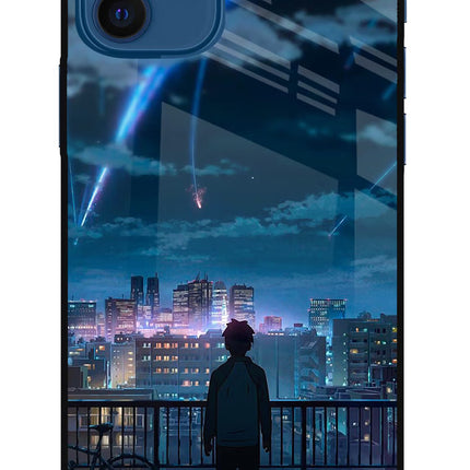 Anime iPhone 12 Glass Case Back Cover by Casekaro
