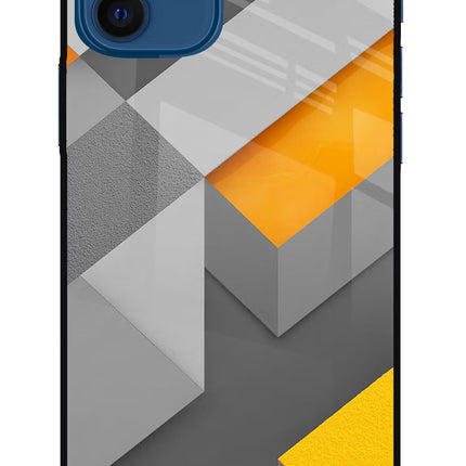 Abstract iPhone 12 Glass Case