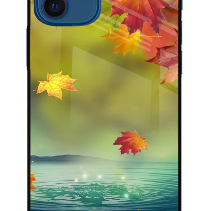 Flowers iPhone 12 Glass Case Back Cover by Casekaro