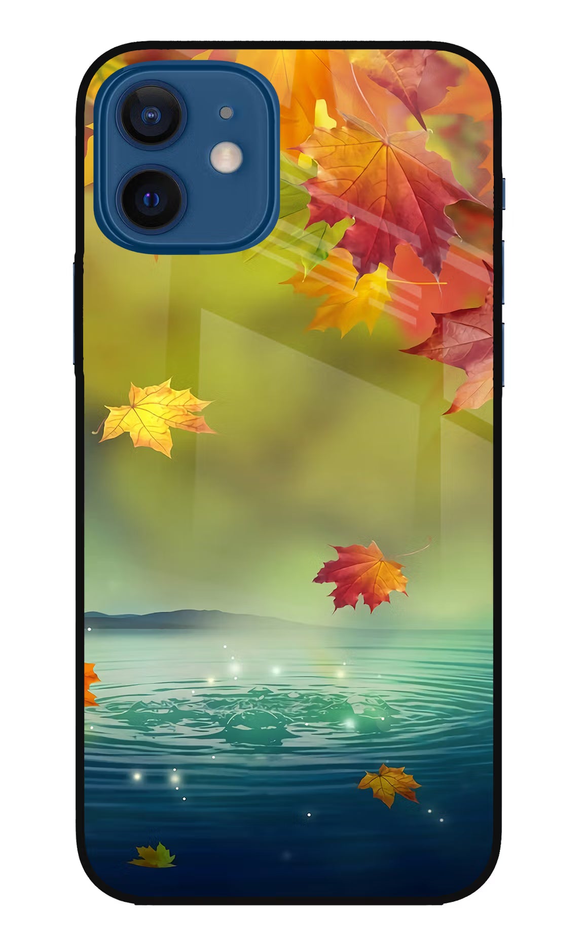 Flowers iPhone 12 Glass Case Back Cover by Casekaro