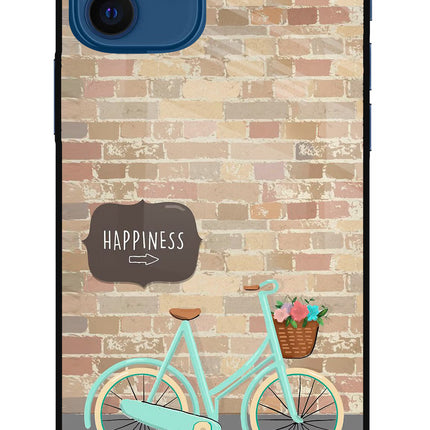Happiness Artwork iPhone 12 Glass Case Back Cover by Casekaro