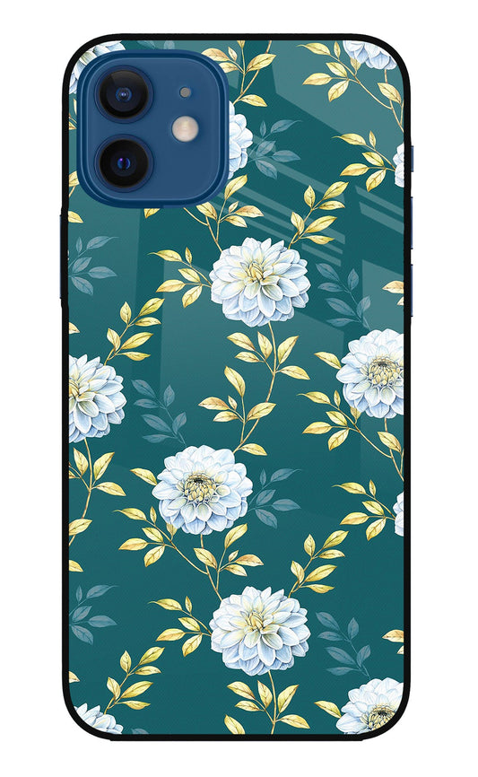 Flowers iPhone 12 Glass Case