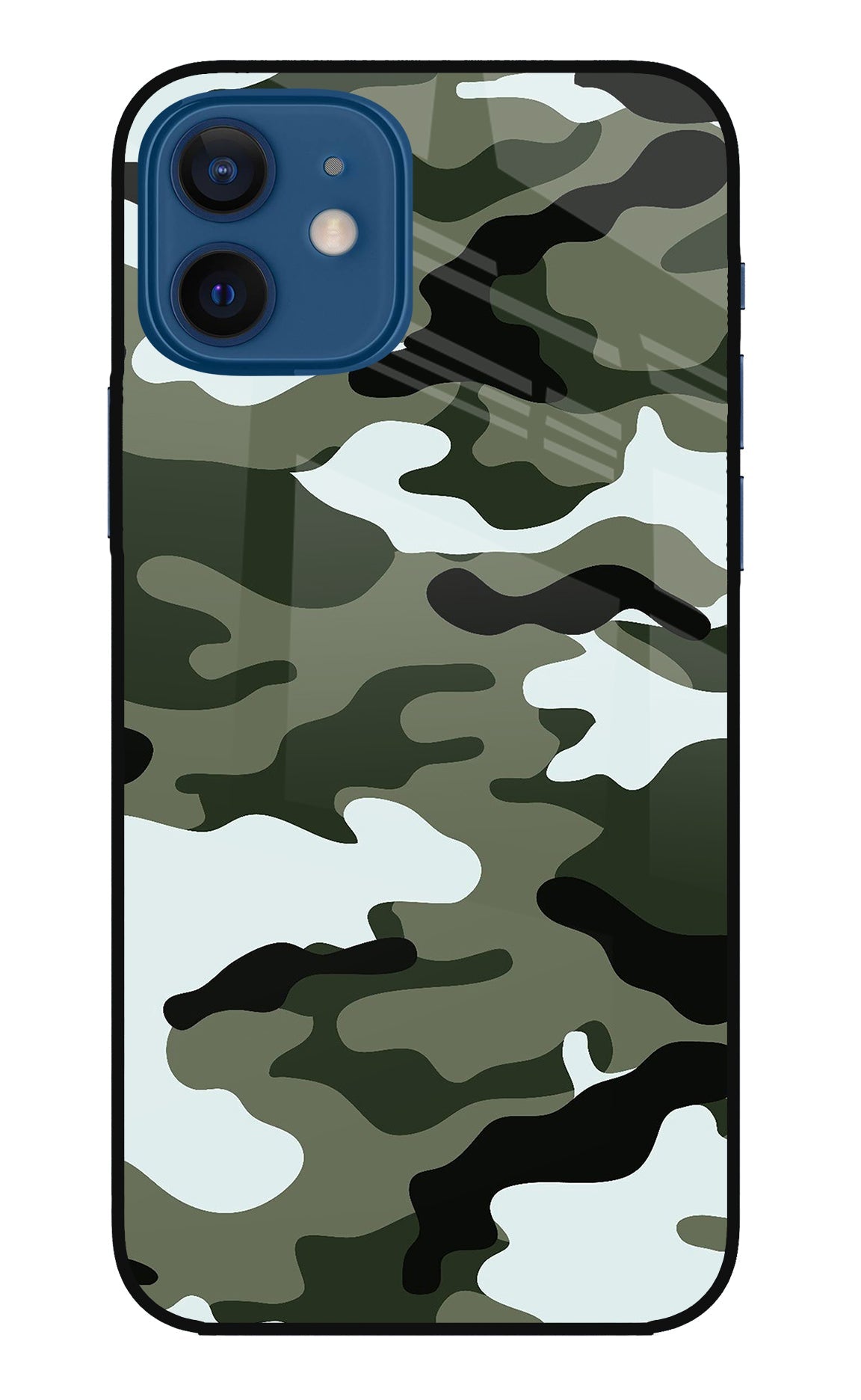 Camouflage iPhone 12 Glass Case