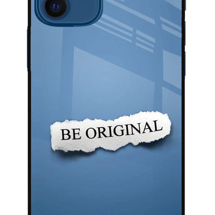 Be Original iPhone 12 Glass Case Back Cover by Casekaro