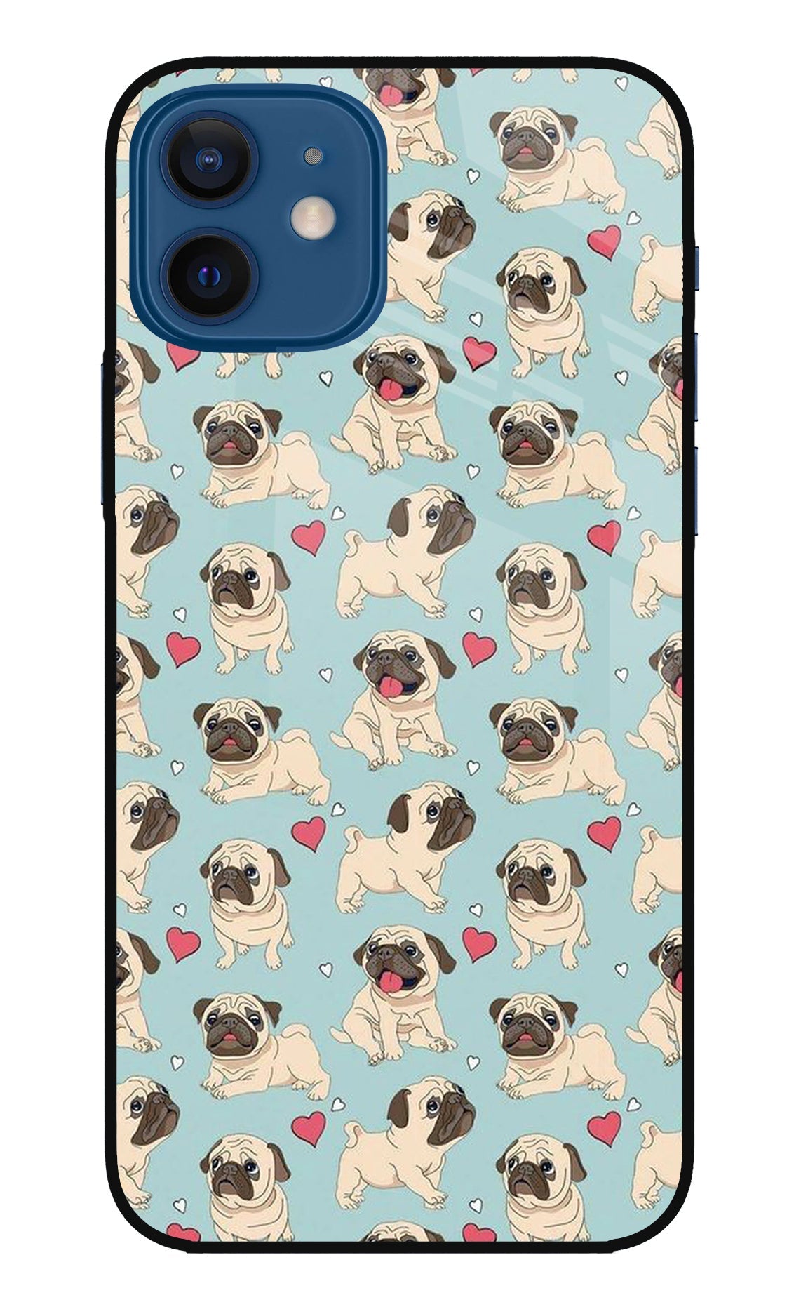 Pug Dog iPhone 12 Back Cover