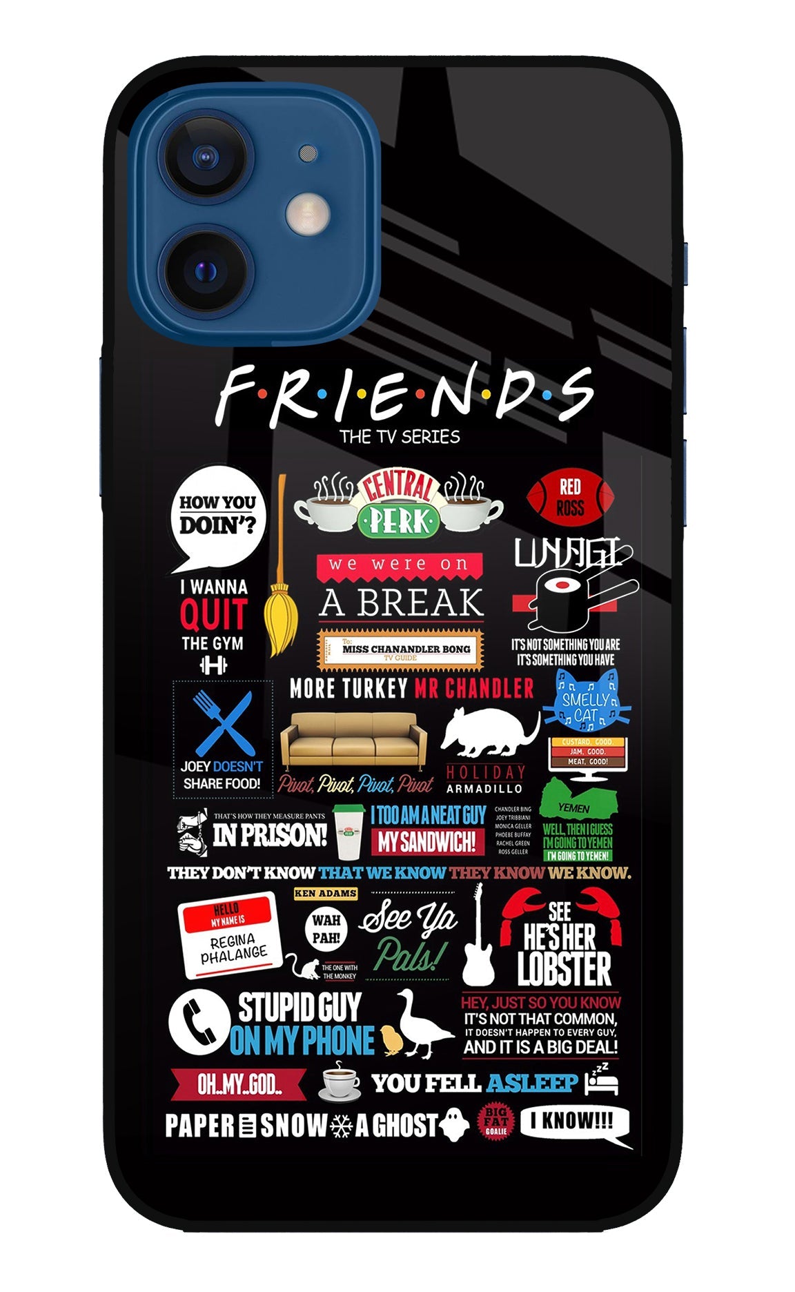 FRIENDS iPhone 12 Glass Case