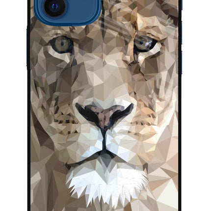 Lion Art iPhone 12 Glass Case