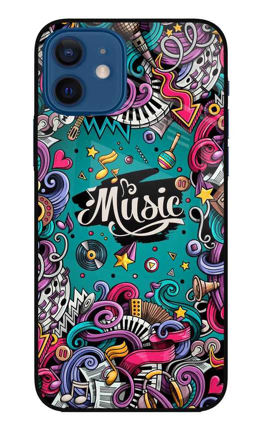 Music Graffiti iPhone 12 Glass Case