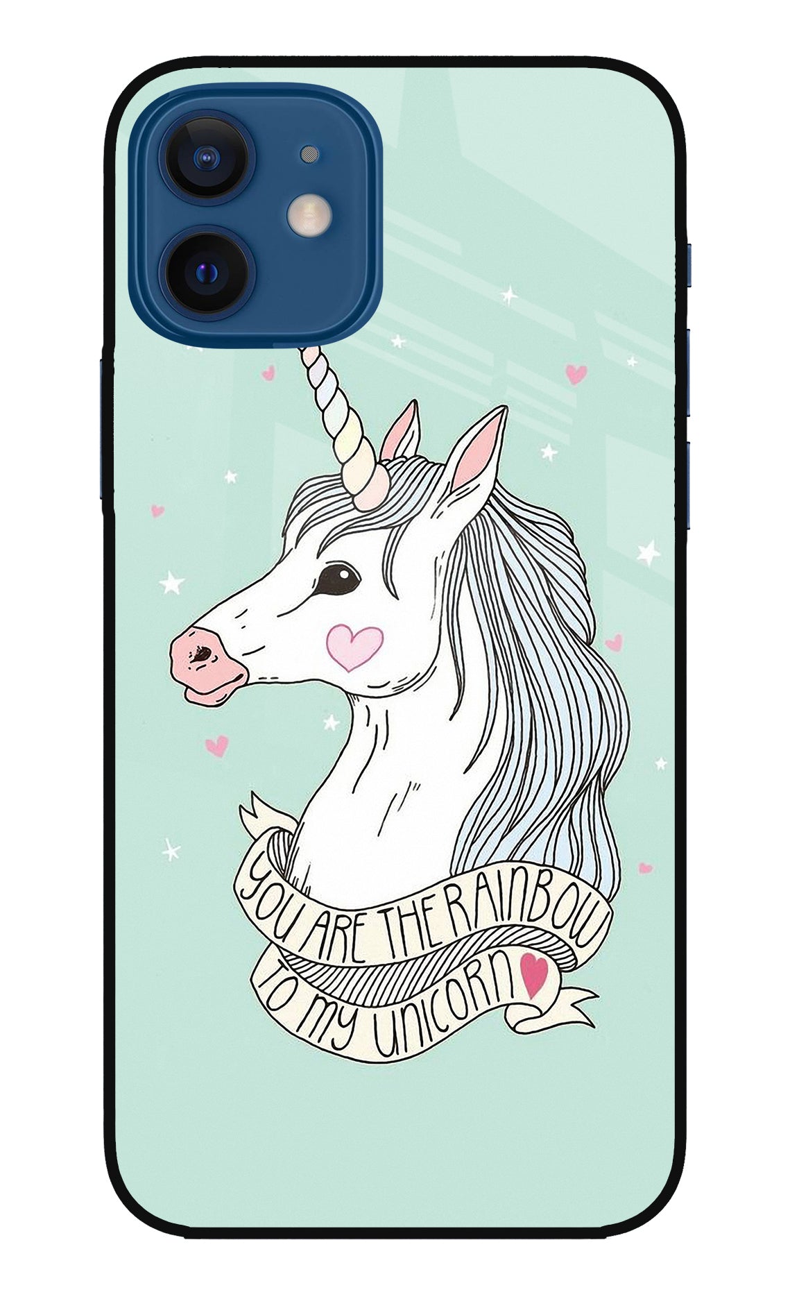 Unicorn Wallpaper iPhone 12 Glass Case