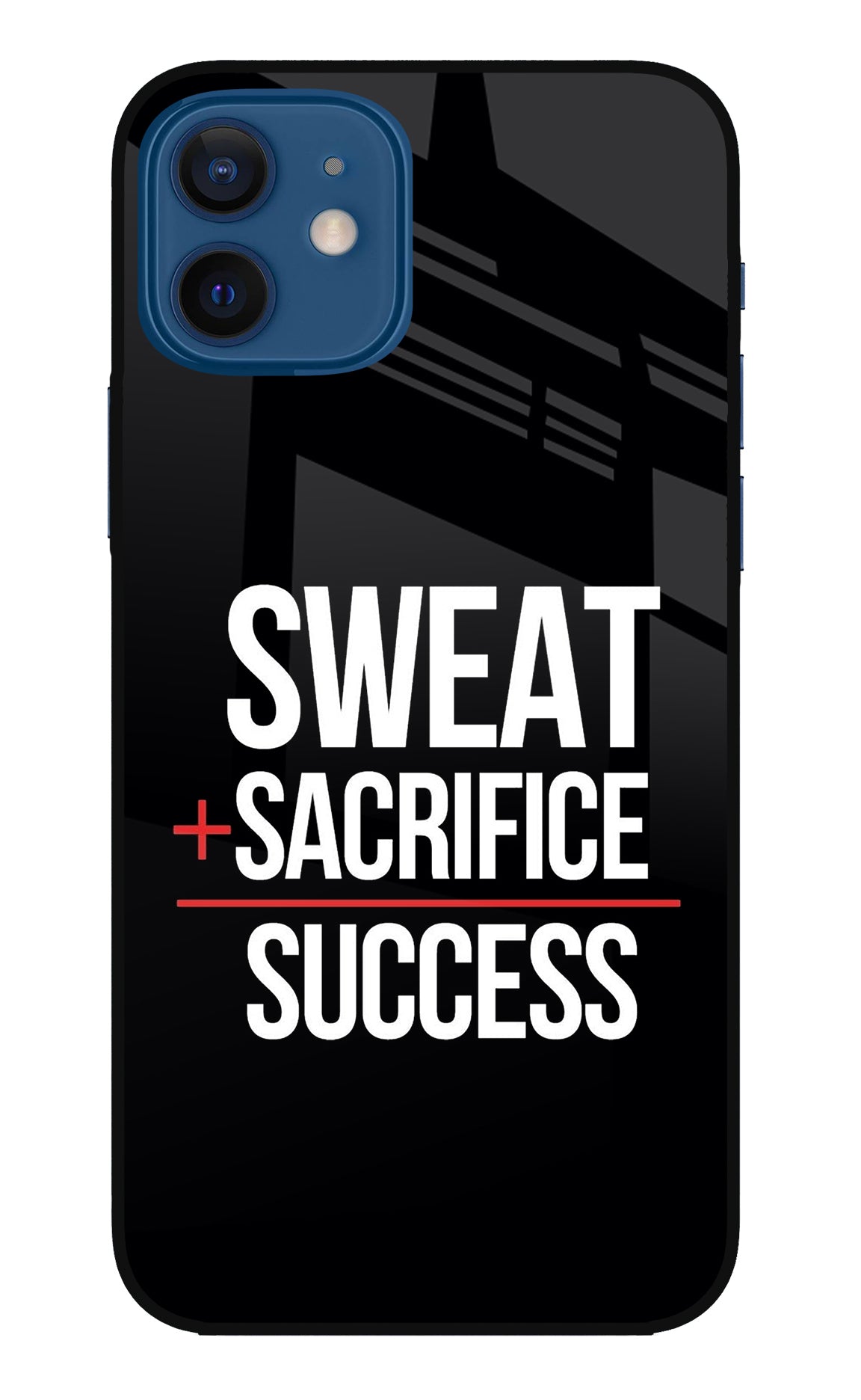 Sweat Sacrifice Success iPhone 12 Glass Case