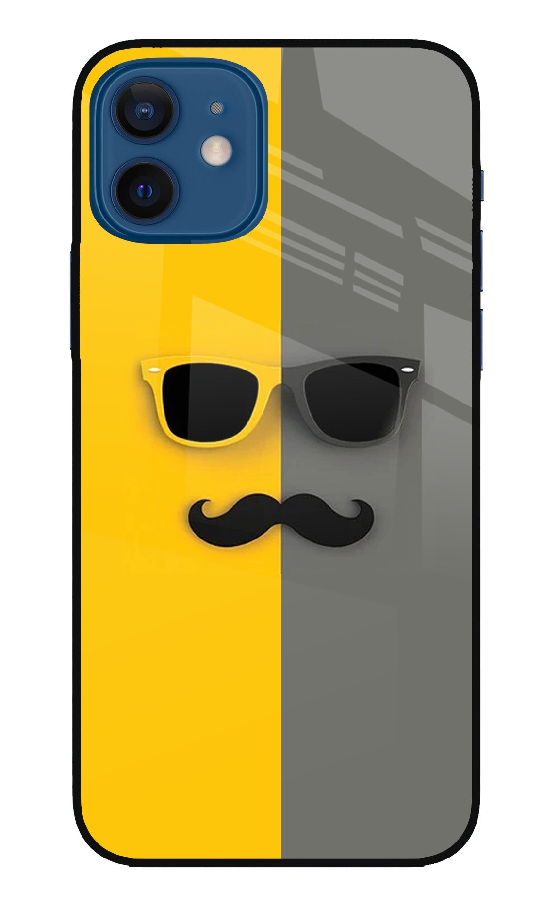 Sunglasses with Mustache iPhone 12 Back Cover