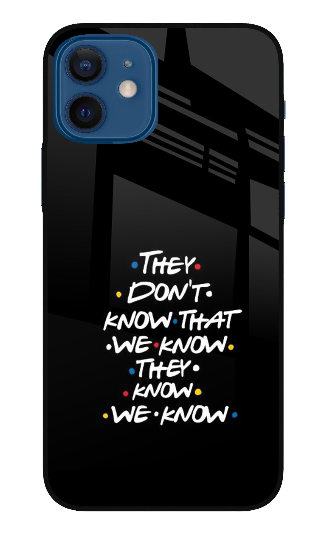 FRIENDS Dialogue iPhone 12 Glass Case