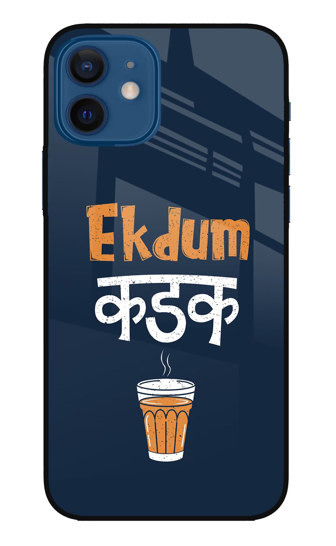 Ekdum Kadak Chai iPhone 12 Glass Case Back Cover by Casekaro