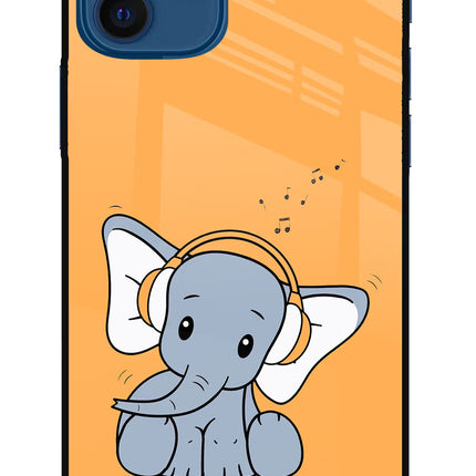 High On Music iPhone 12 Glass Case Back Cover by Casekaro