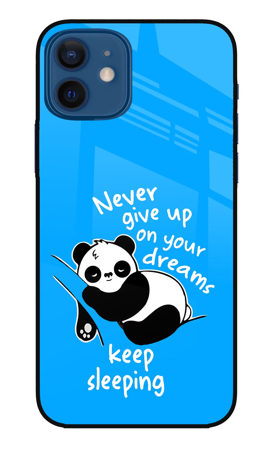 Keep Sleeping iPhone 12 Glass Case Back Cover by Casekaro
