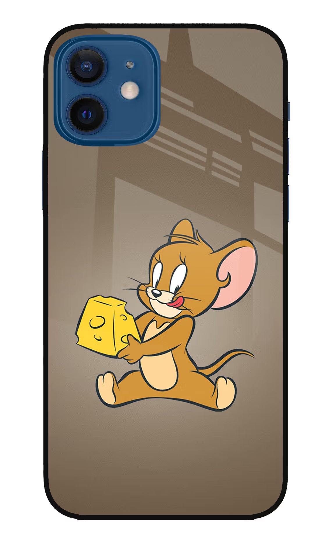 Jerry iPhone 12 Glass Case Back Cover by Casekaro