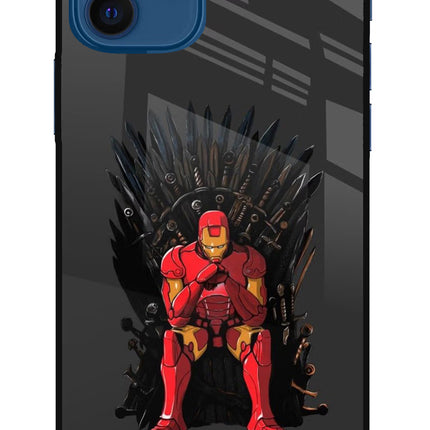 Ironman Throne iPhone 12 Glass Case Back Cover by Casekaro