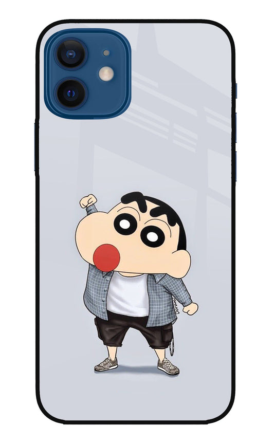 Shinchan iPhone 12 Glass Case