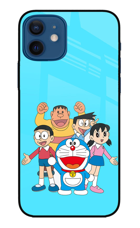 Doraemon Gang iPhone 12 Glass Case