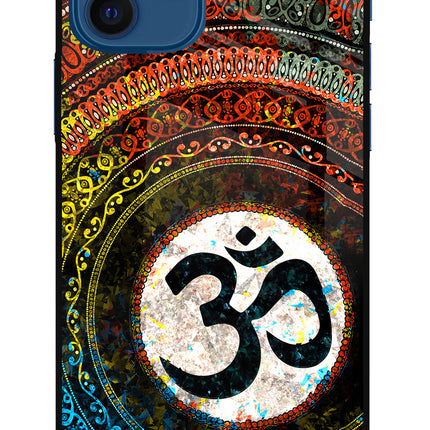 Om Cultural iPhone 12 Glass Case Back Cover by Casekaro