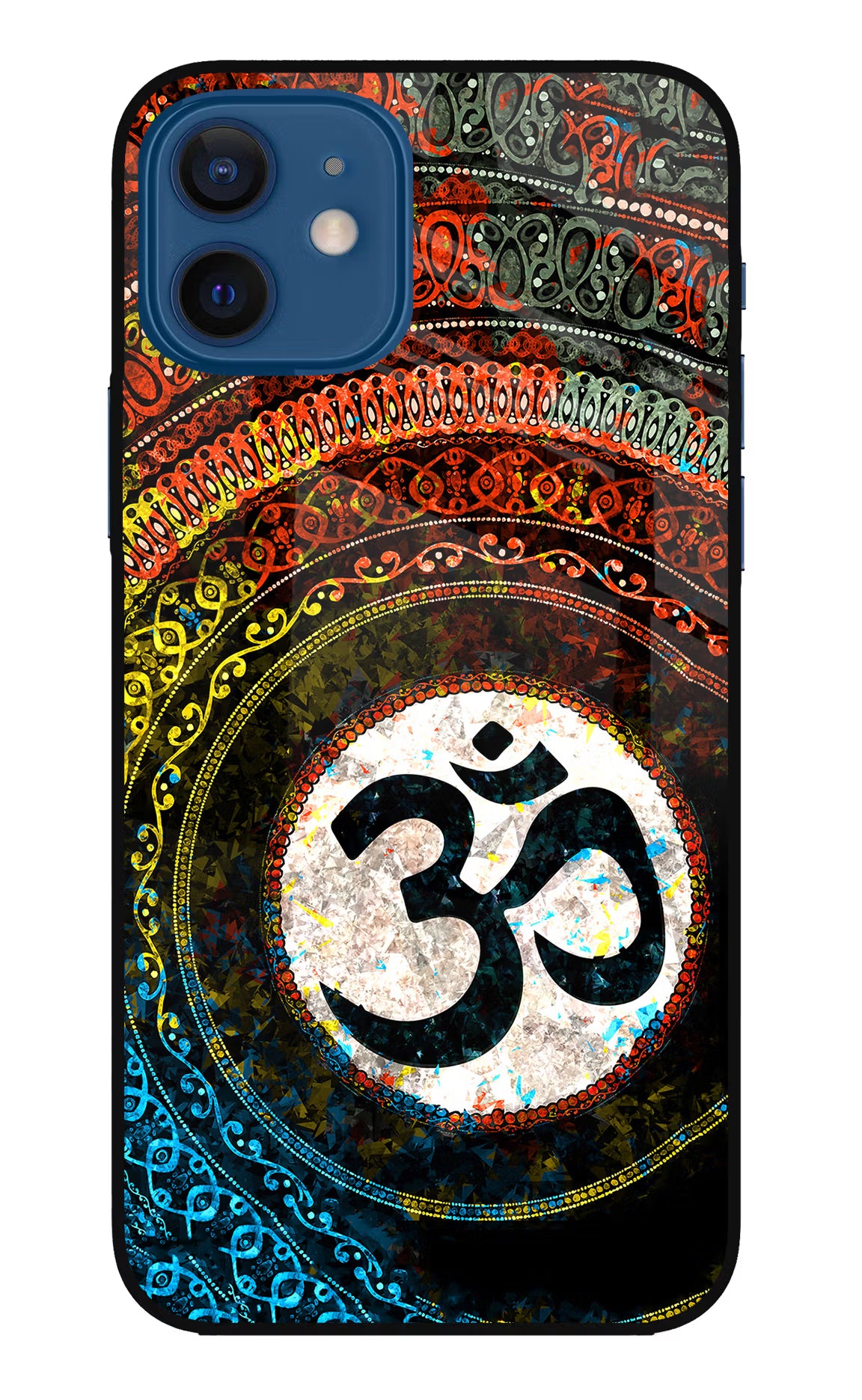 Om Cultural iPhone 12 Glass Case Back Cover by Casekaro