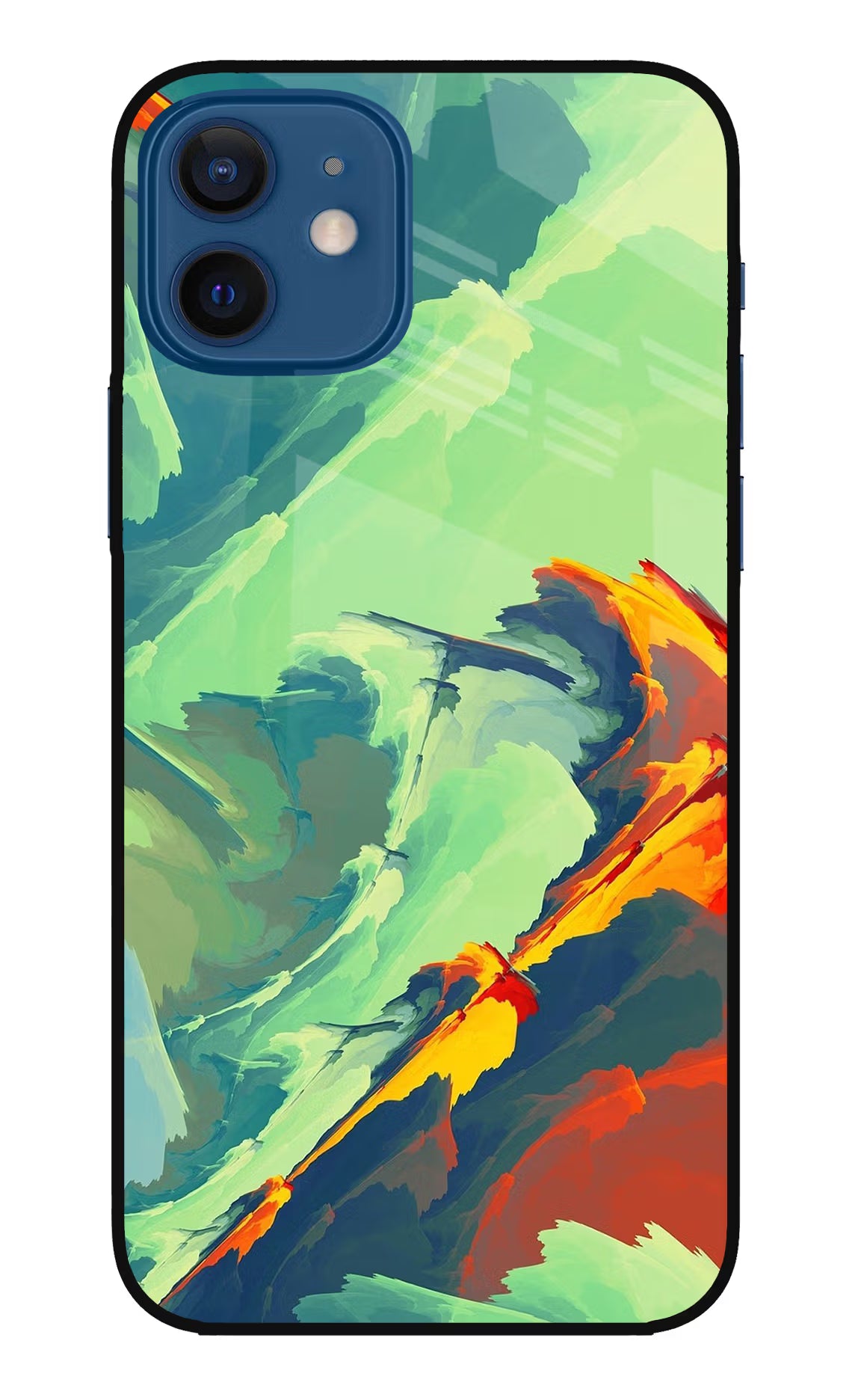 Paint Art iPhone 12 Glass Case Back Cover by Casekaro