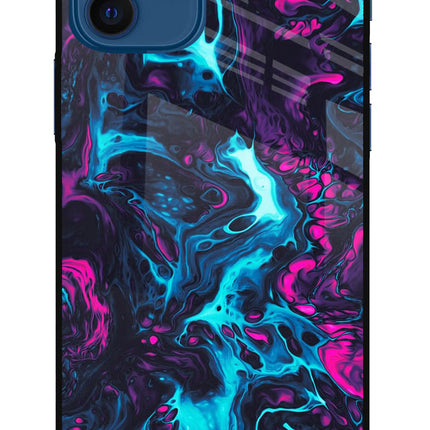 Abstract iPhone 12 Glass Case Back Cover by Casekaro