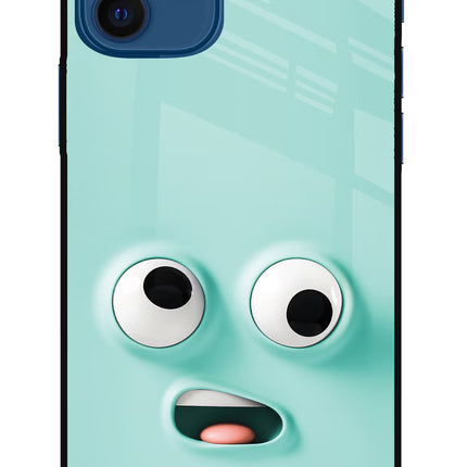 Funny Cartoon iPhone 12 Glass Case