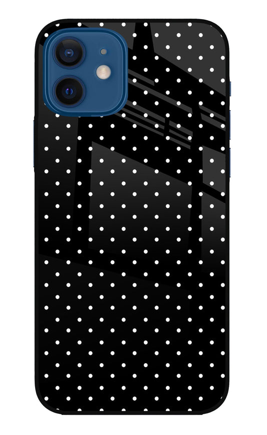 White Dots iPhone 12 Glass Case