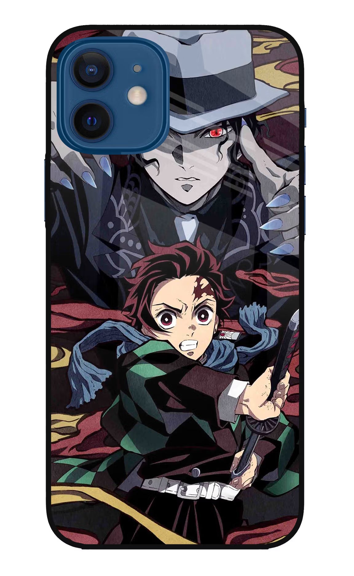 Demon Slayer iPhone 12 Glass Case Back Cover by Casekaro