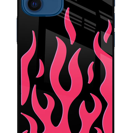 Fire Flames iPhone 12 Glass Case
